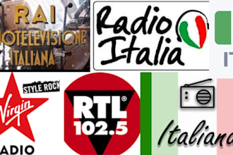 do professional song promotion and airplay on top italy radio