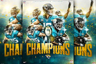 create professional sports graphics for football, basketball, and fitness
