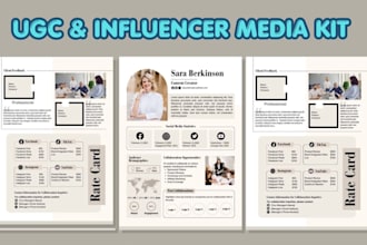 create a media kit for ugc creators press kit bloggers and influencer