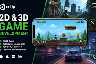 do unity 2d game, unity 3d game or mobile game development