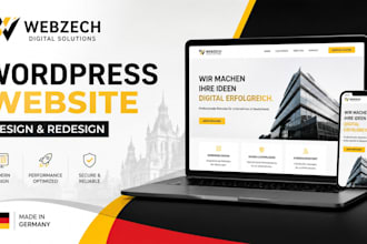 create a professional wordpress website for your german business
