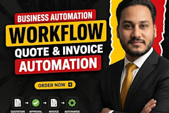automate quotation approval and invoice workflow for businesses