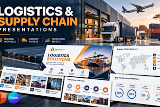 design logistics and supply chain powerpoint presentations for business proposal