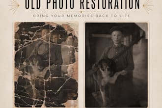 professionally restore old damaged photos