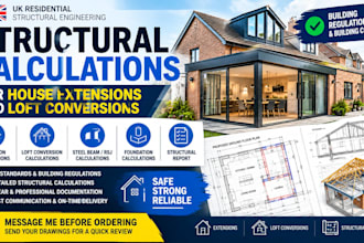do UK structural calculations for house extensions