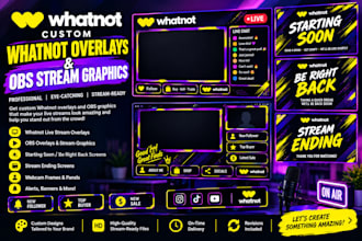 design branded livestream graphics for whatnot sellers