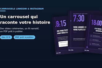 créer votre carrousel instagram ou linkedin engageant et professionnel