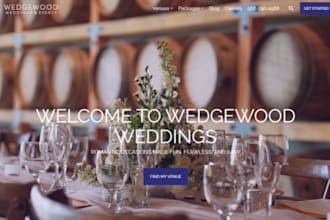build wix wedding venue website ceremony venue website reception hall website