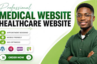 design a modern medical website, healthcare, clinic website