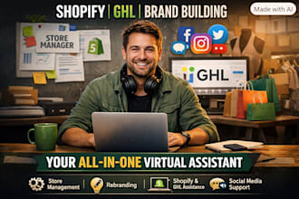 smart brand builder and shopify,ghl virtual assistant for growth
