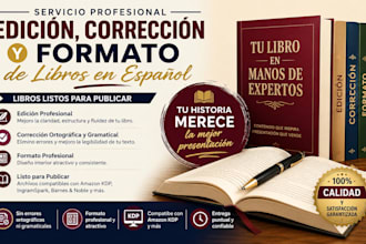 editaré, corregiré y formatearé tu libro para amazon KDP