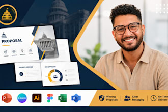 design government proposal presentation, public sector powerpoint deck