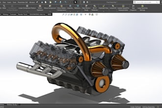 do 3d cad designing 3d product design 3d model in solidworks and fusion 360