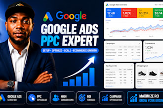 set up optimize google ads PPC campaigns for shopify etsy and ecommerce store