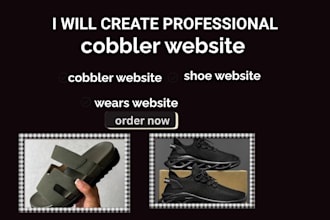 design a professional and responsive cobbler shoe repair website