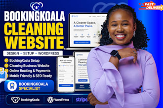 cleaning business website booking koala website booking koala setup wordpress