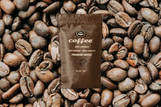 create premium coffee pouch packaging
