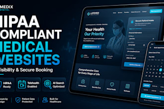 design hipaa compliant medical practice website, clinic website ai visibility