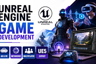 do game tester unreal engine game ar VR metaverse experience multiplayer game