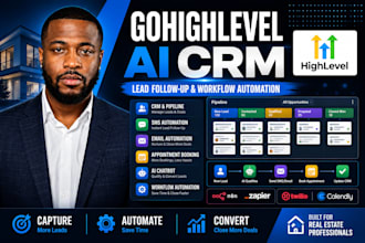 build gohighlevel ai CRM automation and lead follow up for real estate