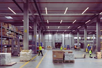 create realistic 3d cgi warehouse interior renderings and layout designs
