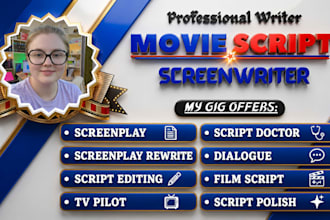 rewrite screenplay script doctor fix plot dialogue character development