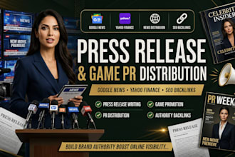 write celebrity press release and entertainment PR distribution
