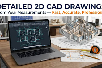 create detailed 2d cad drawings from your measurements