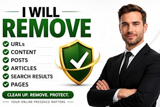 remove urls, content, posts, articles, search results and pages