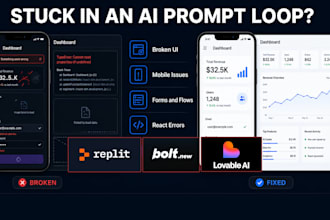 fix and improve your lovable bolt or replit app