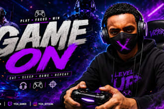 design catchy gaming youtube thubnail