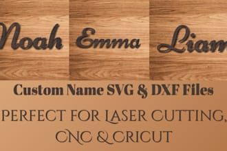 create custom svg dxf cut files for laser cutting and cnc