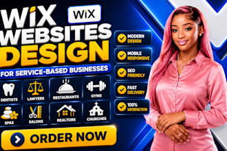 wix website for dentists, lawyers, restaurants, spas, realtors, salons, churches