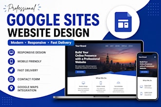design a professional google sites website for your business