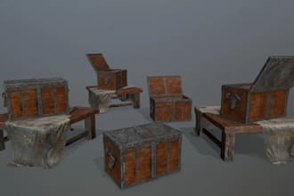 create 3d game furniture interior props and assets sci fi asset for unity unreal