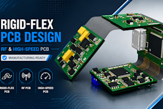 design rigid flex pcb schematic, high speed pcb layout and board design