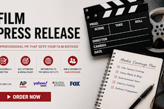 write a professional film press release for movie promotion