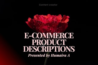 write catchy and persuasive ecommerce product descriptions