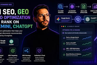 ai SEO, GEO aeo optimization to rank on gemini, chatgpt