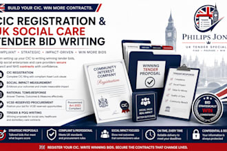 register your cic and write your UK healthcare, social care tender bid proposal