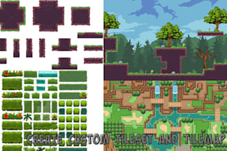 l create custom pixel art tilesets and tilemaps for pokémon and rpg games