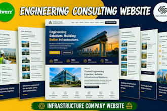 build squarespace engineering consulting website infrastructure company website