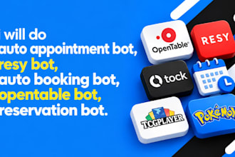 script auto appointment bot resy bot auto booking bot opentable reservation bot