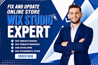 wix website design fix issues and update online store redesign wix studio expert