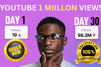shoutout youtube video seo promotion, organic promotion, to gain 1 million view