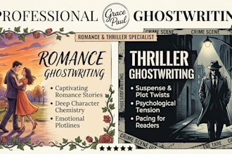 ghostwrite an engaging romantic suspense or thriller ebook for amazon kdp