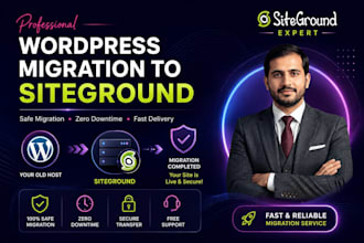 set up wordpress websites at siteground, hostinger, and godaddy hosting