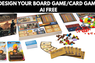 design your board game from scratch, card game, tarot, tabletop game, no ai