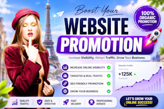 organically promote your website to increase traffic and online visibility