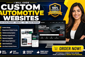 code custom car dealership, rental, ev, and auto repair website
